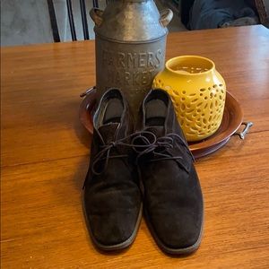 Calvin Klein men’s brown suede leather chukka